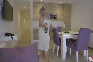 Stepmom pounces on stepson's dick After a night party, You don't have to tell my husband anything, you can fuck my ass