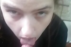 Kinky Freak step Daughter Slobbers On Fat Cock Till He Shoves It In Her Pussy