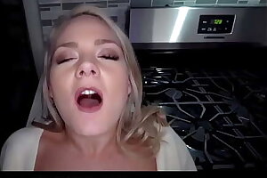 Curvy MILF Step mother Lisey Sweet Sex With Stepson In Family Kitchen POV